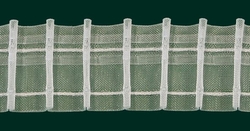 Záclonová řasící páska  5cm transparentní  1:2 box 50 bm 