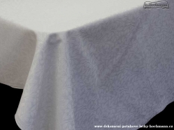 Látka Calais Šíře 140cm bílá s květinovým dezénem
