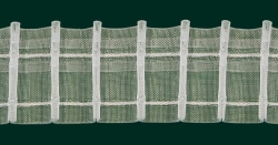 Záclonová řasící páska šíře 5cm transparent universal 1:2